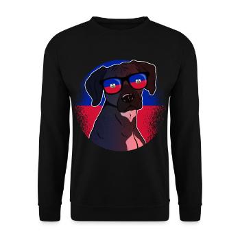 Haiti - Unisex Sweatshirt - black - Front - Alina (178cm) & Michal (187cm)