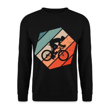 Road Cycling Road Bike Road Bike Road Cyclist - Unisex Sweatshirt - black - Front - Alina (178cm) & Michal (187cm)