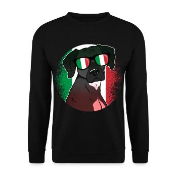 Italie - Sweat-shirt Unisexe - noir - Devant - Alina (178cm) & Michal (187cm)