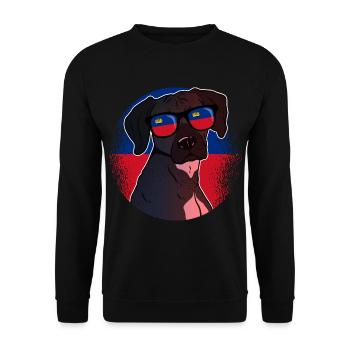 Liechtenstein - Unisex Pullover - Schwarz - Vorne - Alina (178cm) & Michal (187cm)