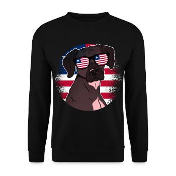 Liberia - Unisex Sweatshirt - black - Front - Alina (178cm) & Michal (187cm)
