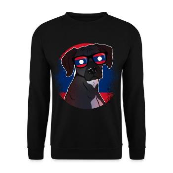 Laos - Unisex Sweatshirt - black - Front - Alina (178cm) & Michal (187cm)