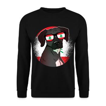 Libanon - Unisex Pullover - Schwarz - Vorne - Alina (178cm) & Michal (187cm)