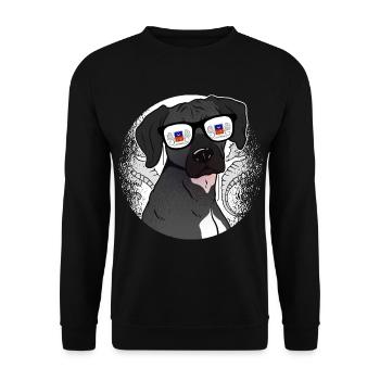 Mayotte - Unisex Sweatshirt - black - Front - Alina (178cm) & Michal (187cm)