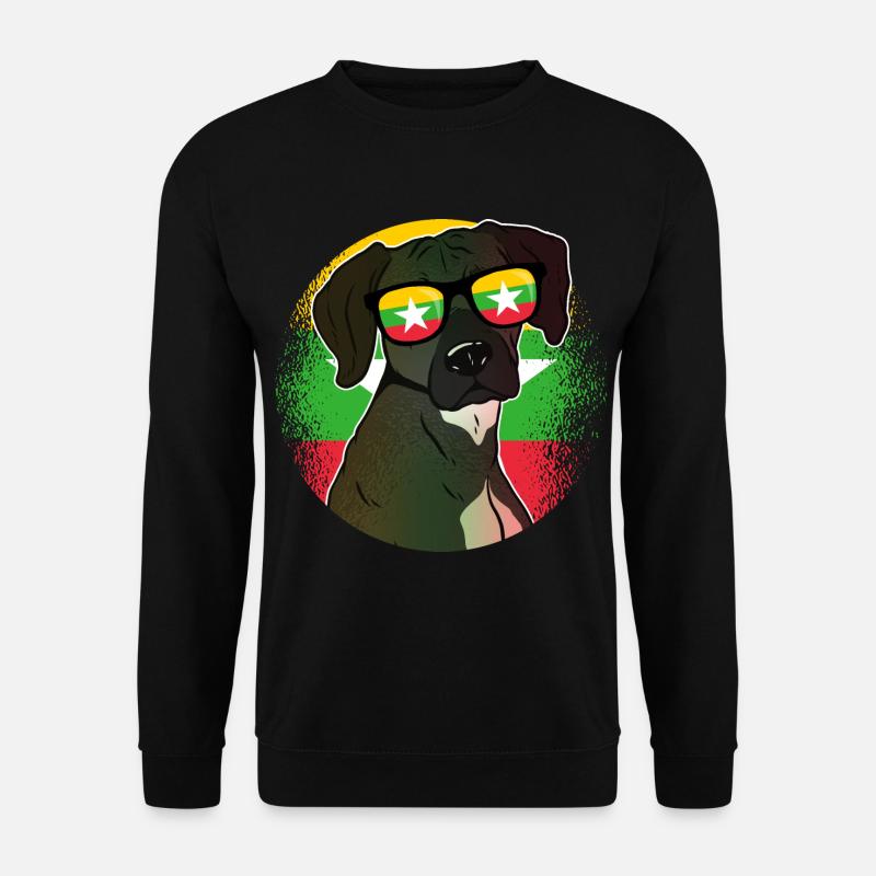 Myanmar - Unisex Pullover - Schwarz