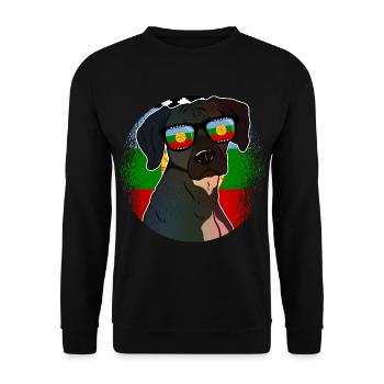 Mapuche - Unisex Pullover - Schwarz - Vorne - Alina (178cm) & Michal (187cm)