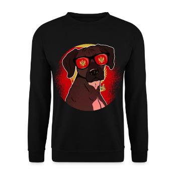 Montenegro - Unisex Pullover - Schwarz - Vorne - Alina (178cm) & Michal (187cm)