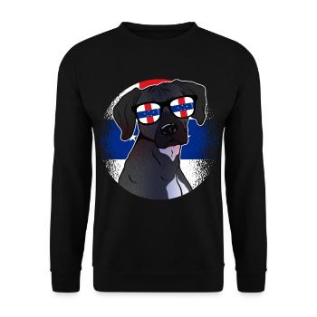 Netherlands Antilles - Unisex Sweatshirt - black - Front - Alina (178cm) & Michal (187cm)