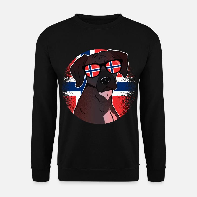 Norwegen - Unisex Pullover - Schwarz