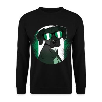Nigeria - Unisex Pullover - Schwarz - Vorne - Alina (178cm) & Michal (187cm)