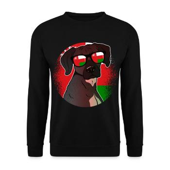 Oman - Unisex Sweatshirt - black - Front - Alina (178cm) & Michal (187cm)