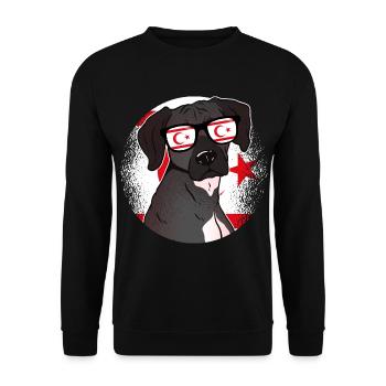 Northern Cyprus - Unisex Sweatshirt - black - Front - Alina (178cm) & Michal (187cm)