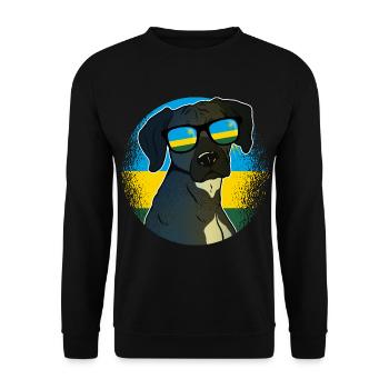 Ruanda - Unisex Pullover - Schwarz - Vorne - Alina (178cm) & Michal (187cm)