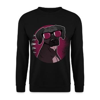 Katar - Unisex Pullover - Schwarz - Vorne - Alina (178cm) & Michal (187cm)