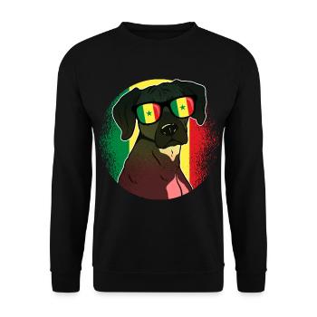 Senegal - Unisex Sweatshirt - black - Front - Alina (178cm) & Michal (187cm)