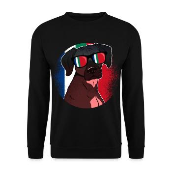 South Maluku - Unisex Sweatshirt - black - Front - Alina (178cm) & Michal (187cm)