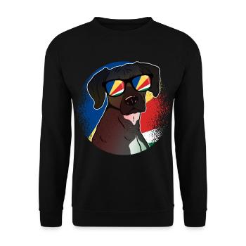 Seychellen - Unisex Pullover - Schwarz - Vorne - Alina (178cm) & Michal (187cm)