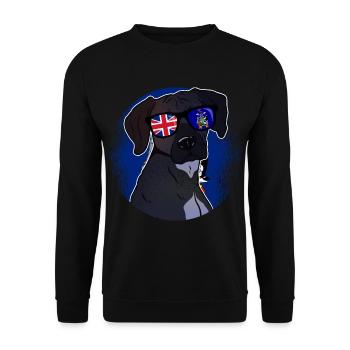 Géorgie du Sud et les îles Sandwich du Sud - Sweat-shirt Unisexe - noir - Devant - Alina (178cm) & Michal (187cm)