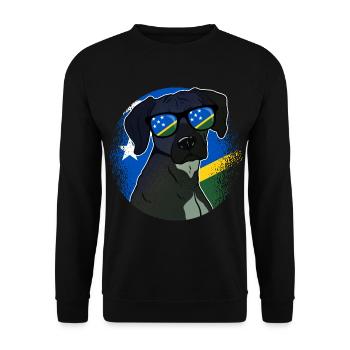 Solomon Islands - Unisex Sweatshirt - black - Front - Alina (178cm) & Michal (187cm)