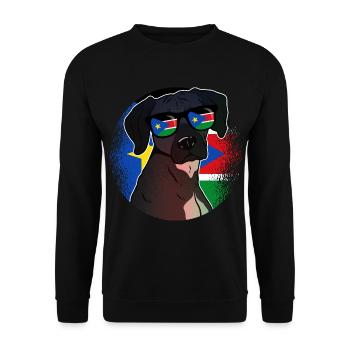 Sud Soudan - Sweat-shirt Unisexe - noir - Devant - Alina (178cm) & Michal (187cm)