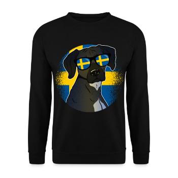 Suède - Sweat-shirt Unisexe - noir - Devant - Alina (178cm) & Michal (187cm)