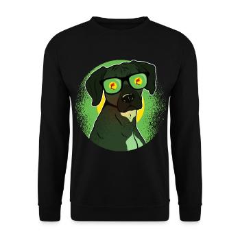 Zaïre - Sweat-shirt Unisexe - noir - Devant - Alina (178cm) & Michal (187cm)