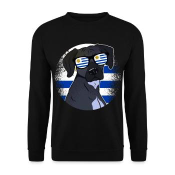 Uruguay - Unisex Pullover - Schwarz - Vorne - Alina (178cm) & Michal (187cm)
