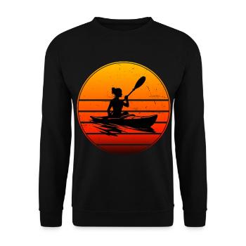 Kayak Kayak Canoë Homme Kayak Kayak Femme - Sweat-shirt Unisexe - noir - Devant - Alina (178cm) & Michal (187cm)