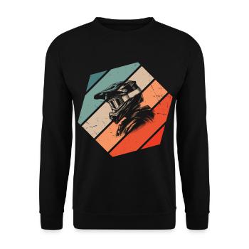 Cyclisme Femmes Hommes Cyclisme VTT - Sweat-shirt Unisexe - noir - Devant - Alina (178cm) & Michal (187cm)
