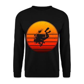 Plongeur Plongée Libre Plongée Femme Plongeuse Plongeuse - Sweat-shirt Unisexe - noir - Devant - Alina (178cm) & Michal (187cm)