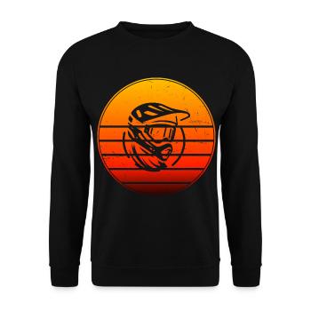 MTB Radfahrer Damen Mountainbike Radfahren - Unisex Pullover - Schwarz - Vorne - Alina (178cm) & Michal (187cm)