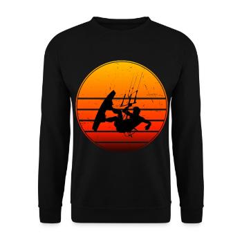 Kitesurf Femme Homme Kitesurf Kitesurf Kitesurfer - Sweat-shirt Unisexe - noir - Devant - Alina (178cm) & Michal (187cm)