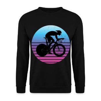 Vélo de route Hommes Cyclisme sur route Femmes Cyclistes sur route - Sweat-shirt Unisexe - noir - Devant - Alina (178cm) & Michal (187cm)
