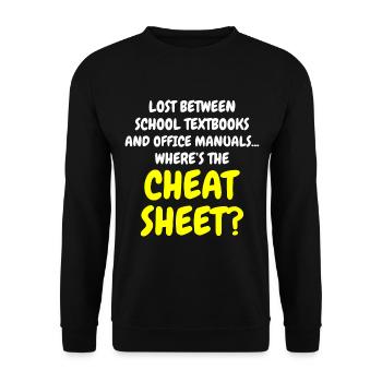 Travail Mèmes Bureau-Humour Lieu De Travail Drôle - Sweat-shirt Unisexe - noir - Devant - Alina (178cm) & Michal (187cm)