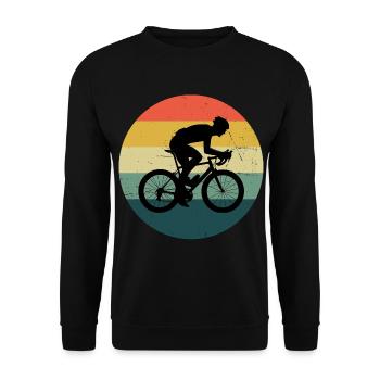 Road Cyclist Road Bike Road Cycling Road Bike - Unisex Sweatshirt - black - Front - Alina (178cm) & Michal (187cm)