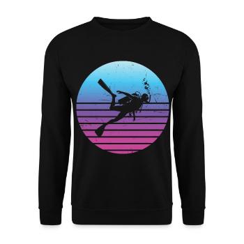Scuba Diving Scuba Diver Diving Diving - Unisex Sweatshirt - black - Front - Alina (178cm) & Michal (187cm)