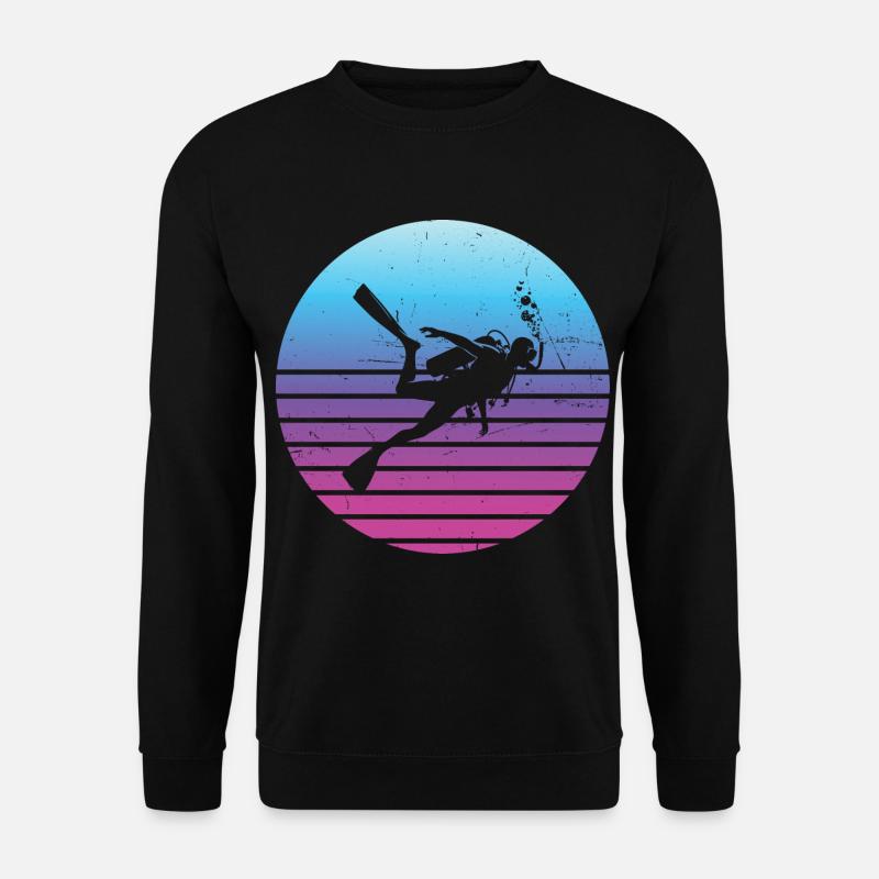 Scuba Tauchen Scuba Taucher Tauchen Diving - Unisex Pullover - Schwarz