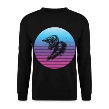VTT VTT Cycliste Cyclisme Vélo de montagne - Sweat-shirt Unisexe - noir - Devant - Alina (178cm) & Michal (187cm)