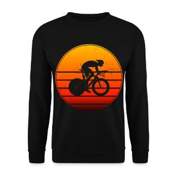 Road Cyclist Road Bike Road Cycling Road Bike - Unisex Sweatshirt - black - Front - Alina (178cm) & Michal (187cm)
