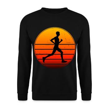 Cross Country Running Herren Fitness Running - Unisex Pullover - Schwarz - Vorne - Alina (178cm) & Michal (187cm)