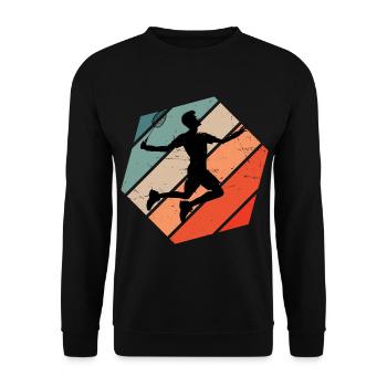 Badminton Femmes Badminton Hommes Joueurs de badminton - Sweat-shirt Unisexe - noir - Devant - Alina (178cm) & Michal (187cm)