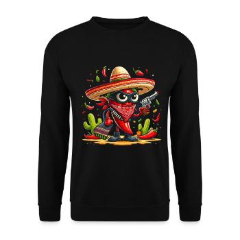 Chili Bandido - Unisex Pullover - Schwarz - Vorne - Alina (178cm) & Michal (187cm)
