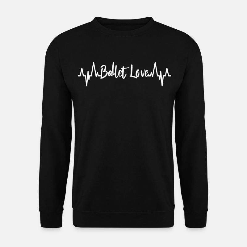 Ballett Liebe EKG Kardiogramm - Unisex Pullover - Schwarz