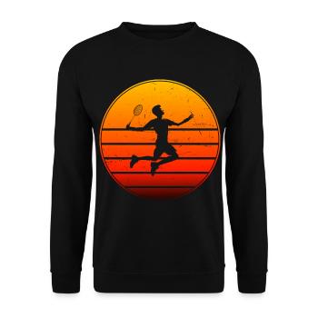 Men's Squash Women's Badminton Badminton Badmintons - Unisex Sweatshirt - black - Front - Alina (178cm) & Michal (187cm)