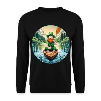 Kayak Trèfle de la Saint-Patrick - Sweat-shirt Unisexe - noir - Devant - Alina (178cm) & Michal (187cm)