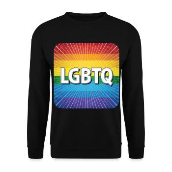 LGBTQ - Unisex Pullover - Schwarz - Vorne - Alina (178cm) & Michal (187cm)