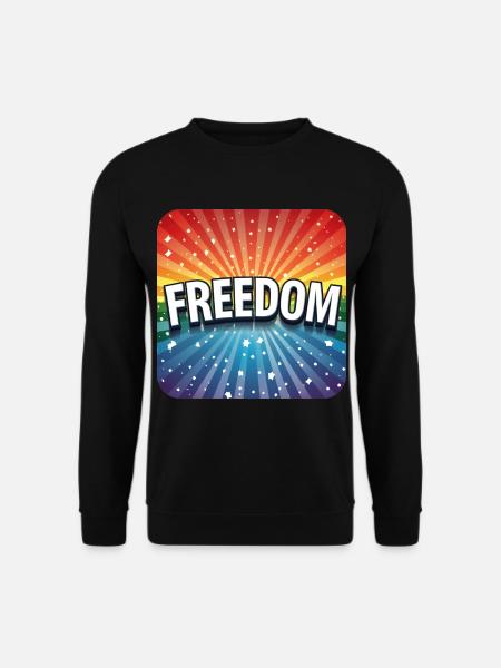 LGBTQ Freedom - Unisex Sweatshirt - black
