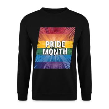 Mois de la fierté LGBTQ - Sweat-shirt Unisexe - noir - Devant - Alina (178cm) & Michal (187cm)