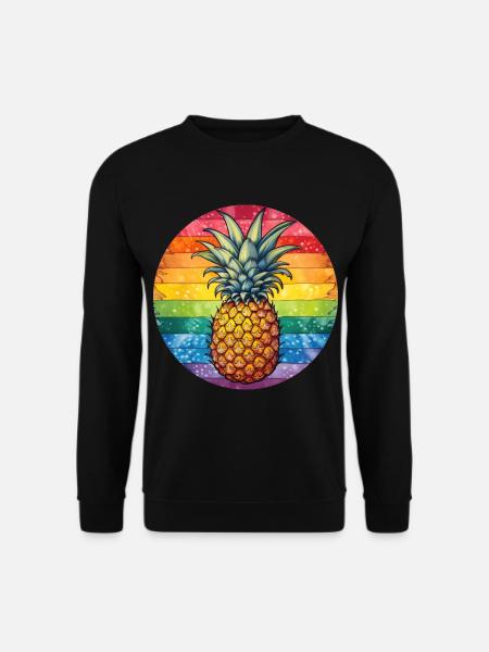 LGBTQ Ananas - Unisex Pullover - Schwarz