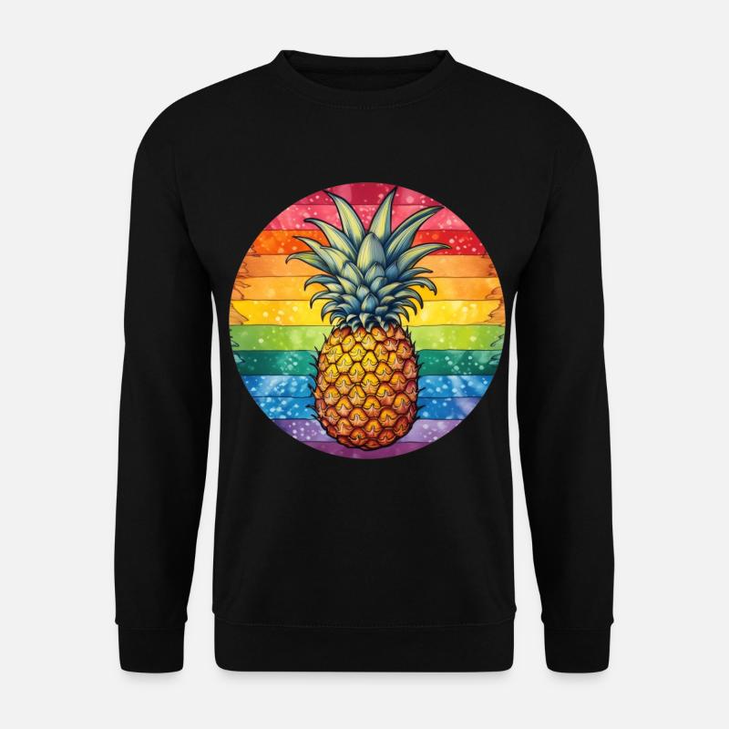 LGBTQ Ananas - Unisex Pullover - Schwarz